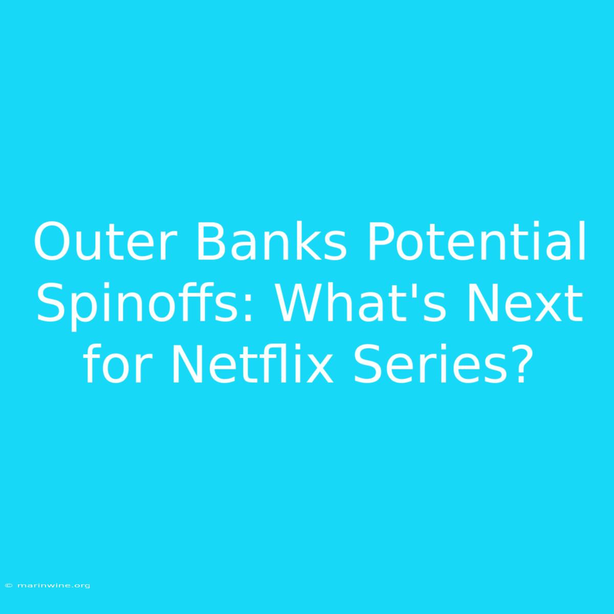 Outer Banks Potential Spinoffs: What's Next For Netflix Series?