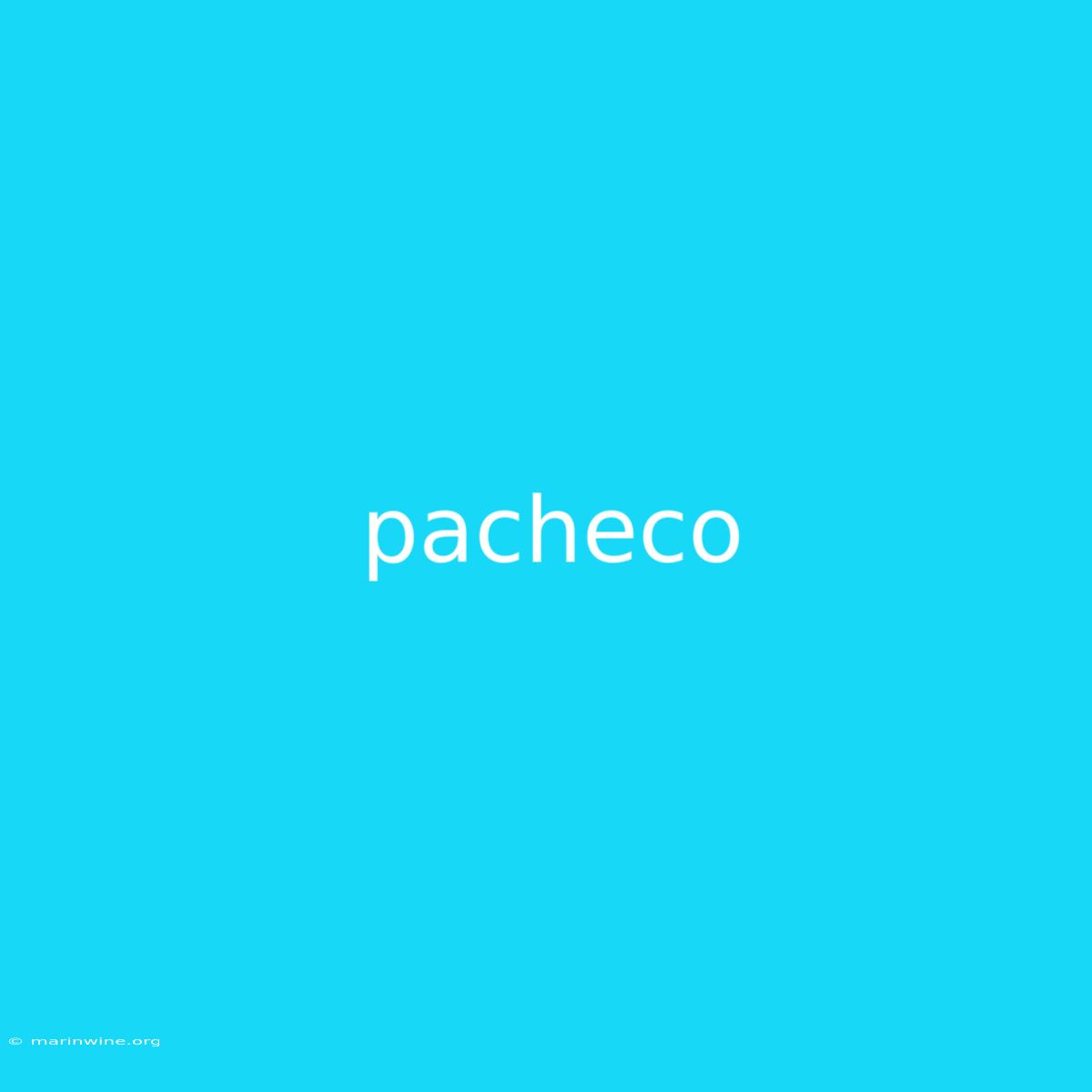 Pacheco