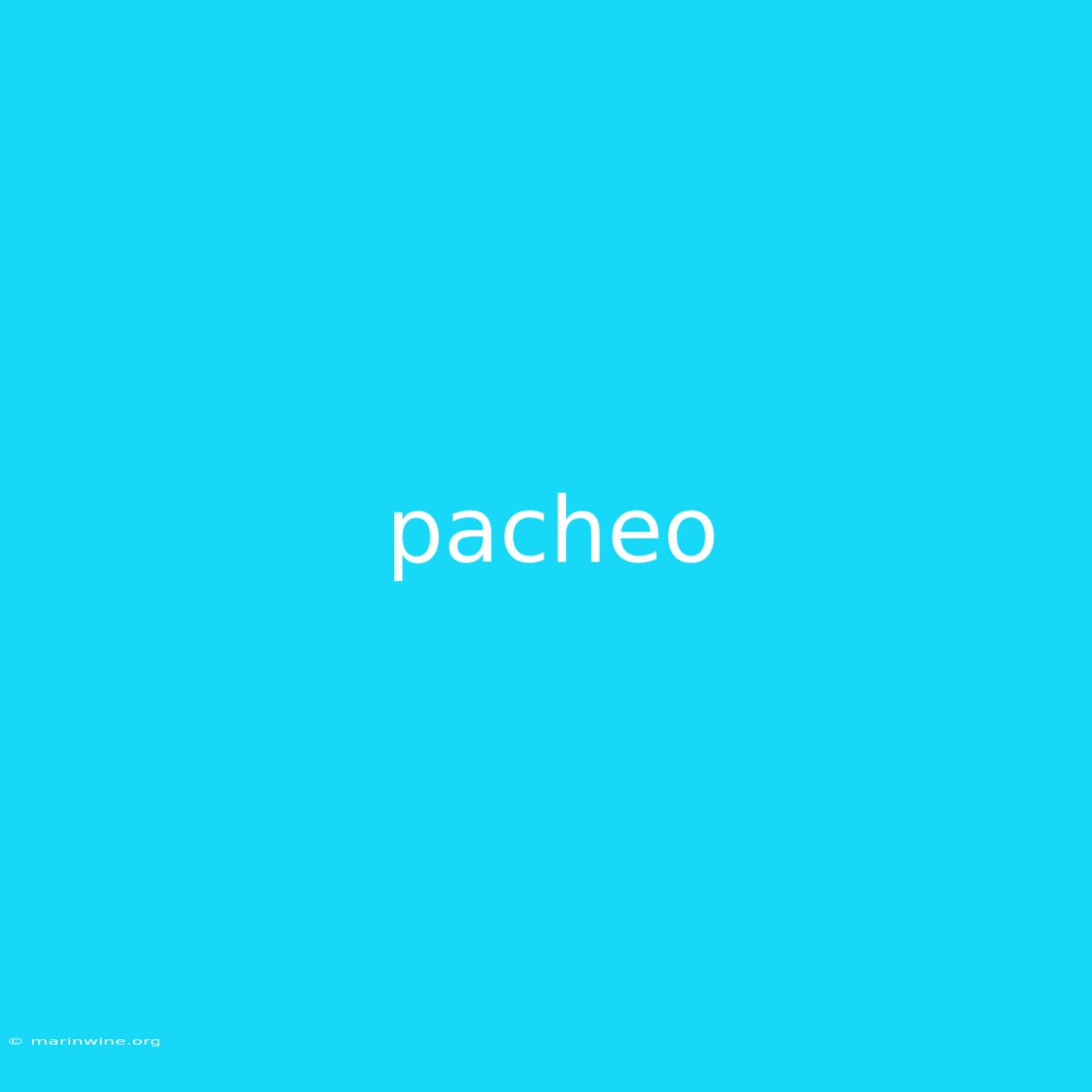 Pacheo