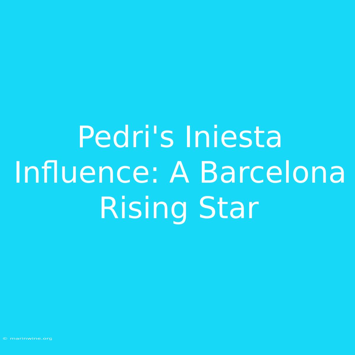 Pedri's Iniesta Influence: A Barcelona Rising Star