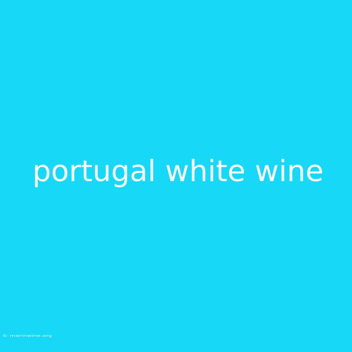 Portugal White Wine