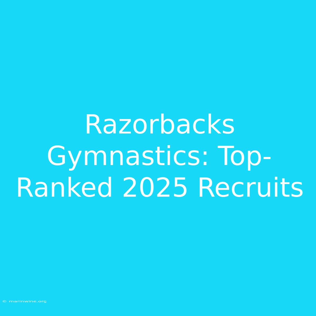 Razorbacks Gymnastics: Top-Ranked 2025 Recruits