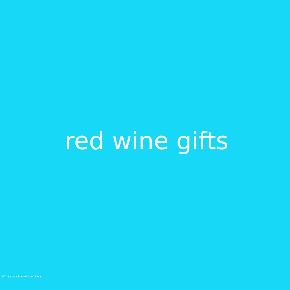 Red Wine Gifts