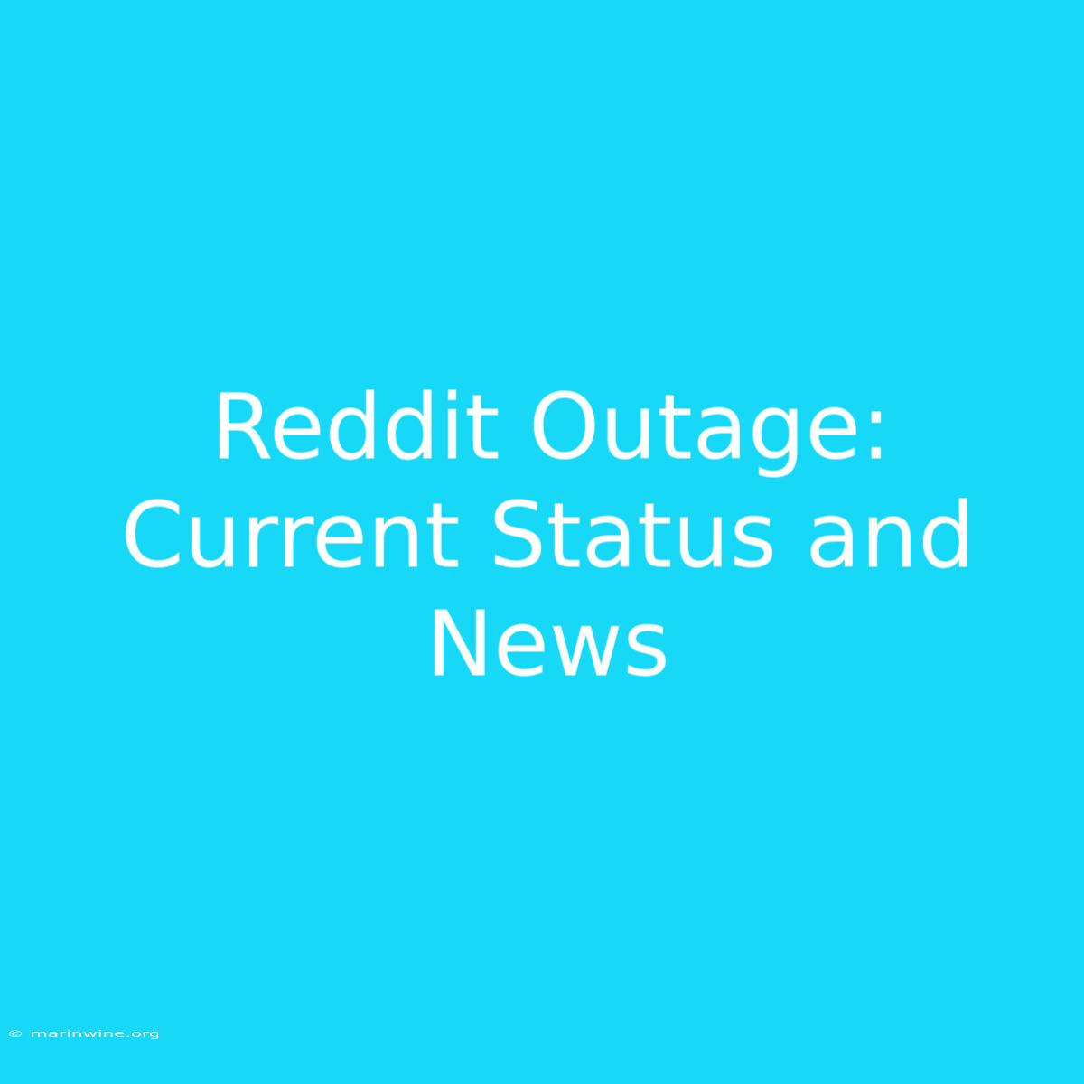 Reddit Outage: Current Status And News