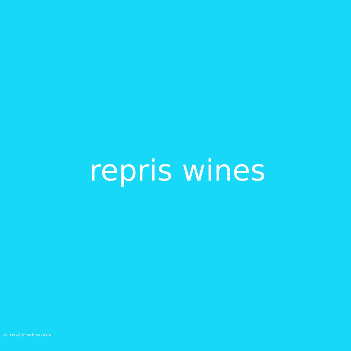 Repris Wines