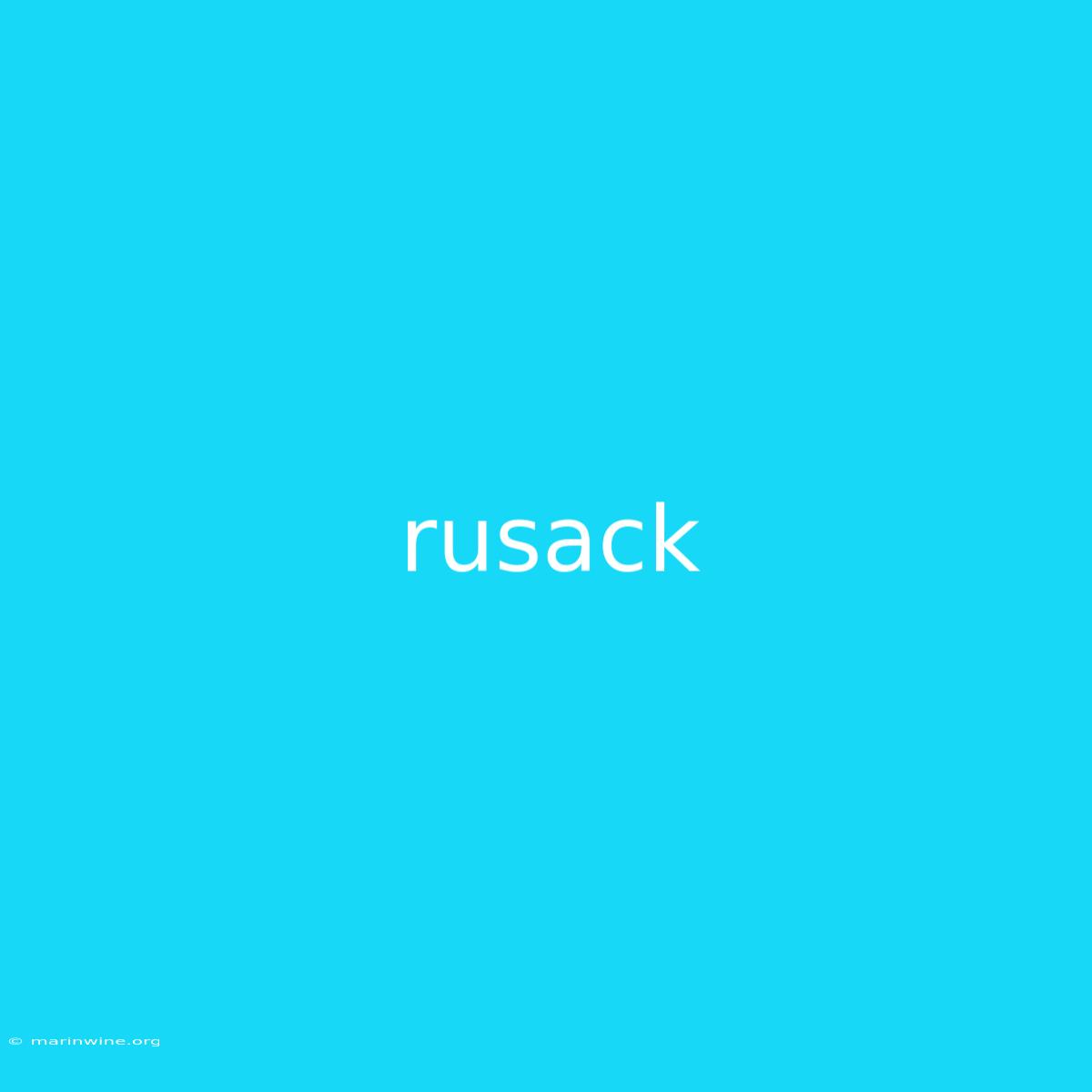 Rusack