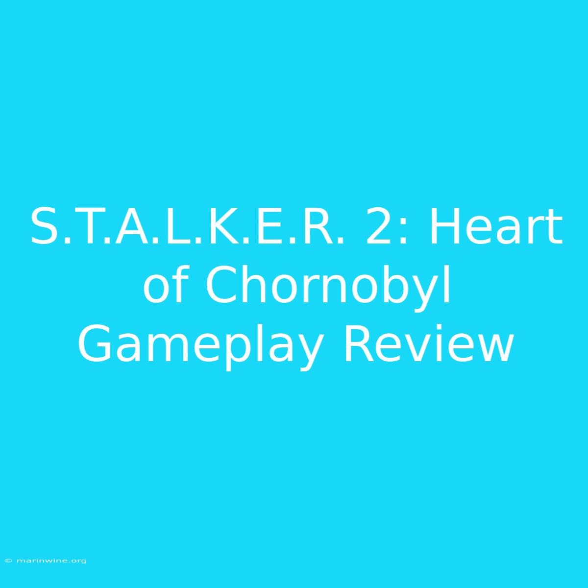 S.T.A.L.K.E.R. 2: Heart Of Chornobyl Gameplay Review