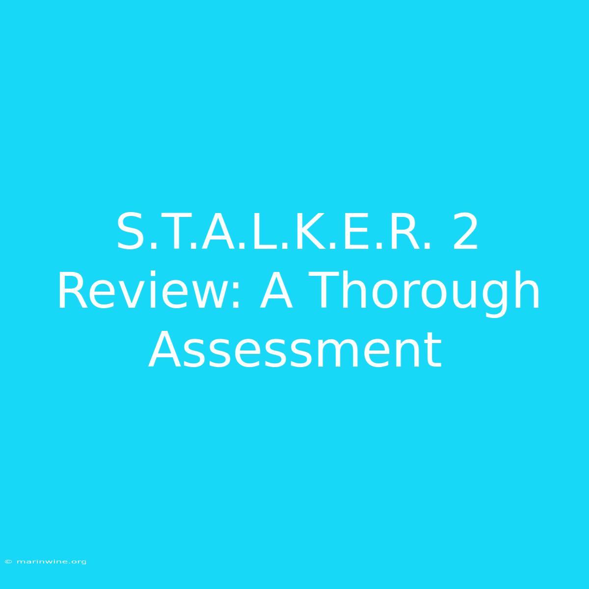 S.T.A.L.K.E.R. 2 Review: A Thorough Assessment