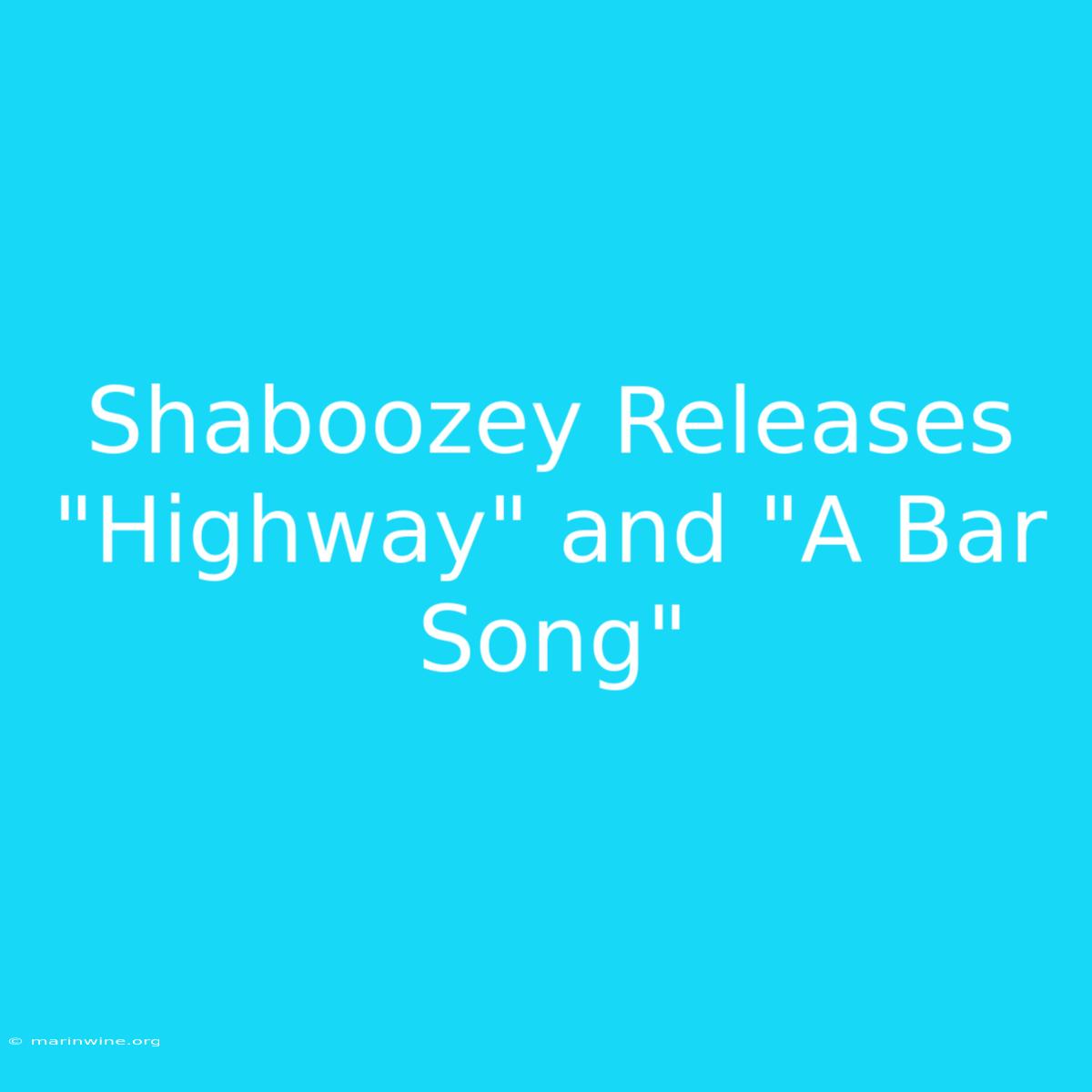 Shaboozey Releases 