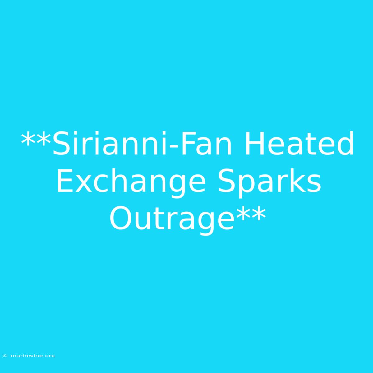 **Sirianni-Fan Heated Exchange Sparks Outrage**