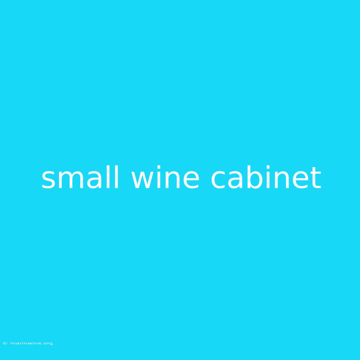 Small Wine Cabinet