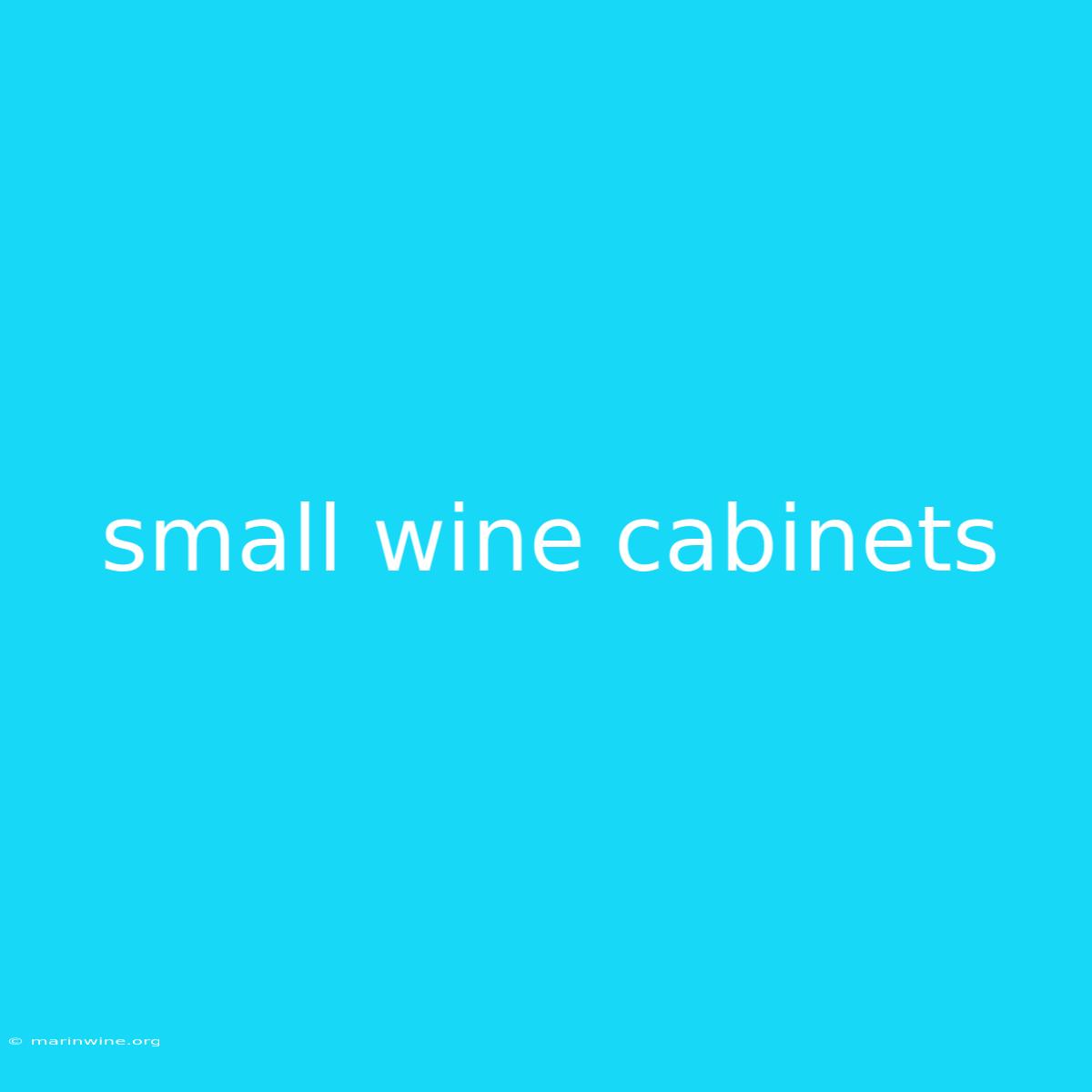 Small Wine Cabinets