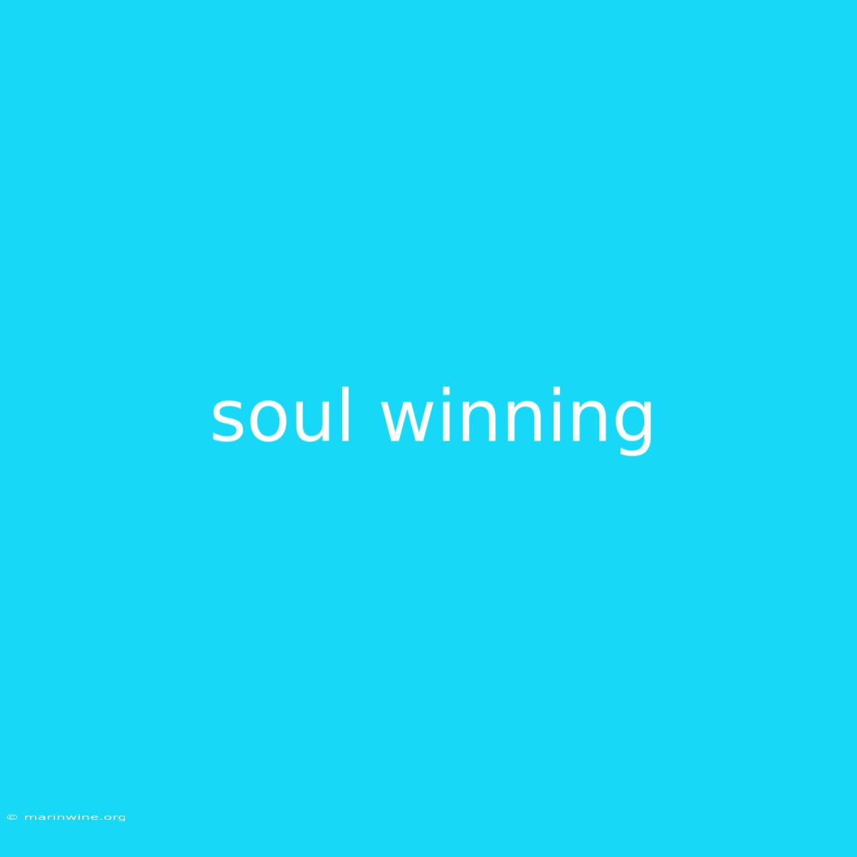 Soul Winning