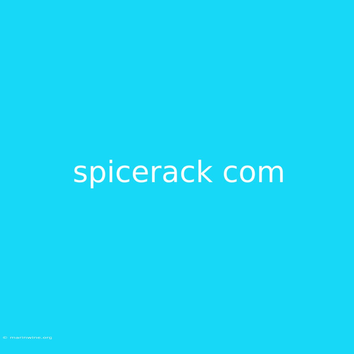 Spicerack Com