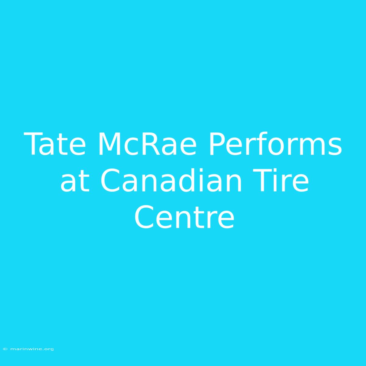 Tate McRae Performs At Canadian Tire Centre 