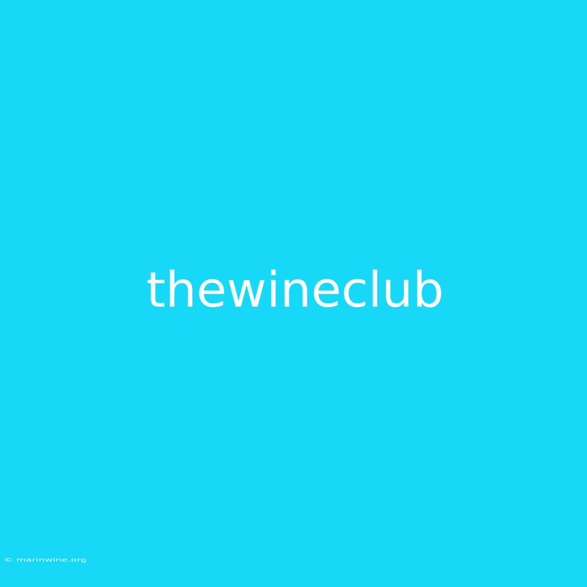 Thewineclub