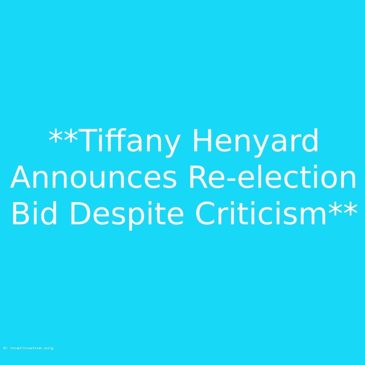 **Tiffany Henyard Announces Re-election Bid Despite Criticism**