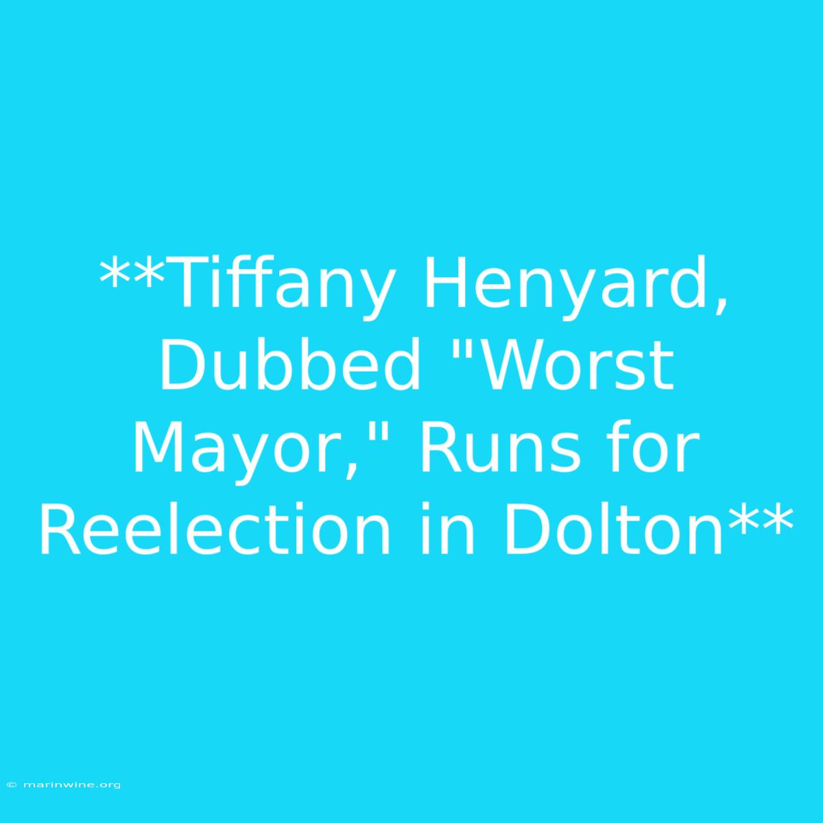 **Tiffany Henyard, Dubbed 