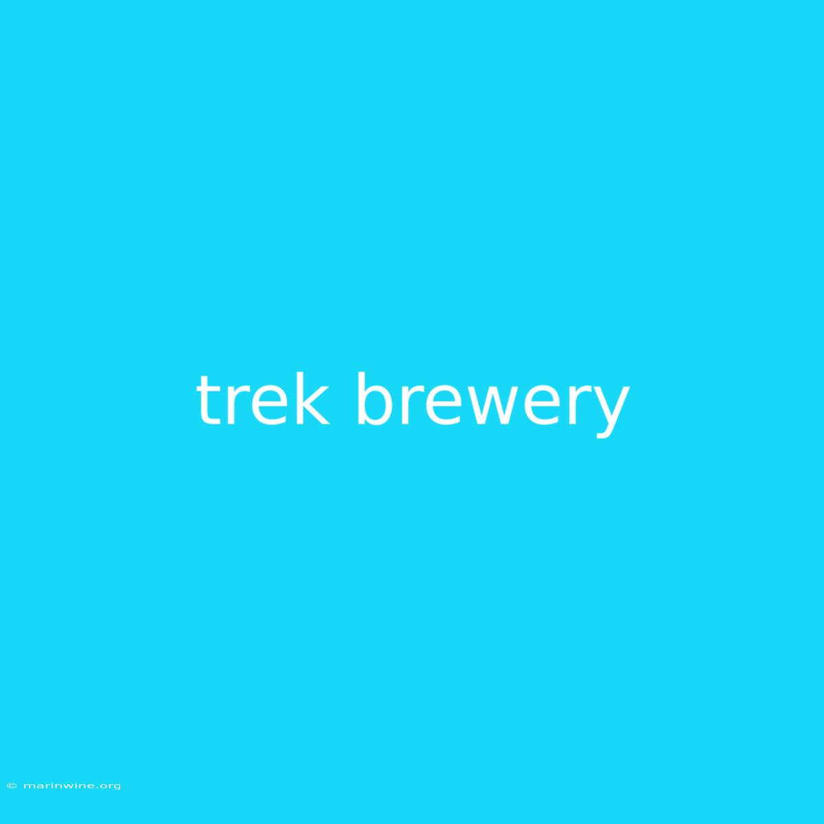 Trek Brewery