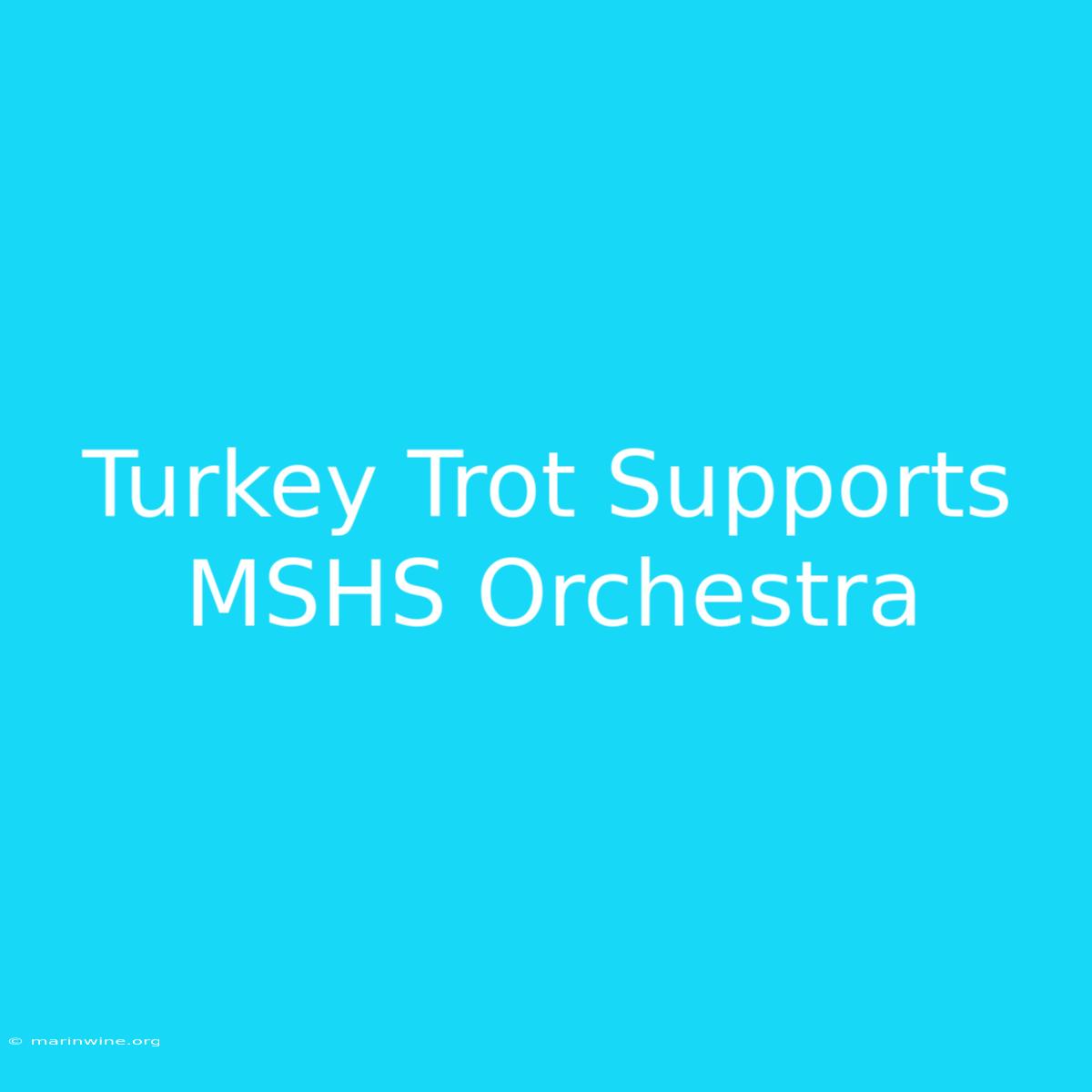 Turkey Trot Supports MSHS Orchestra