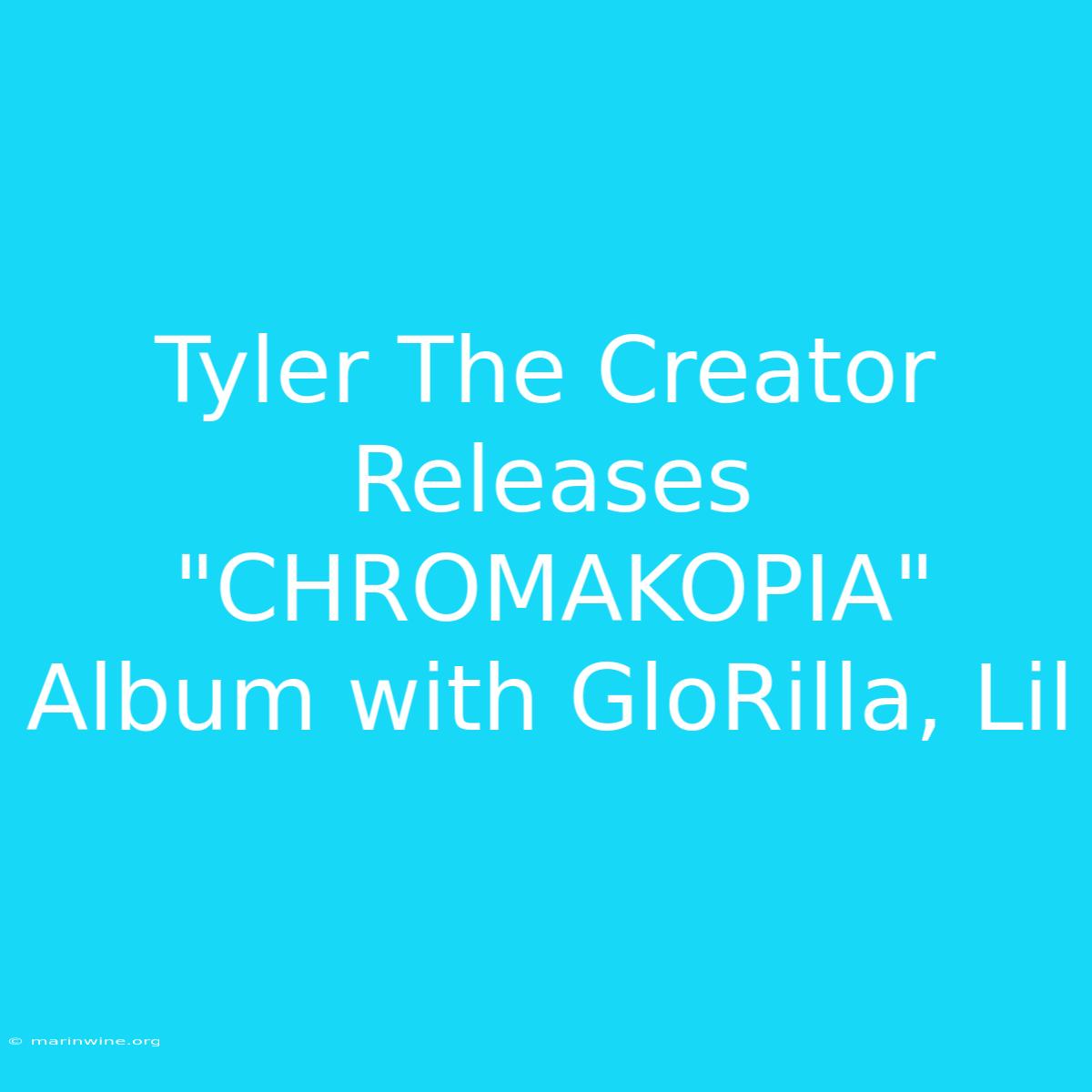 Tyler The Creator Releases 