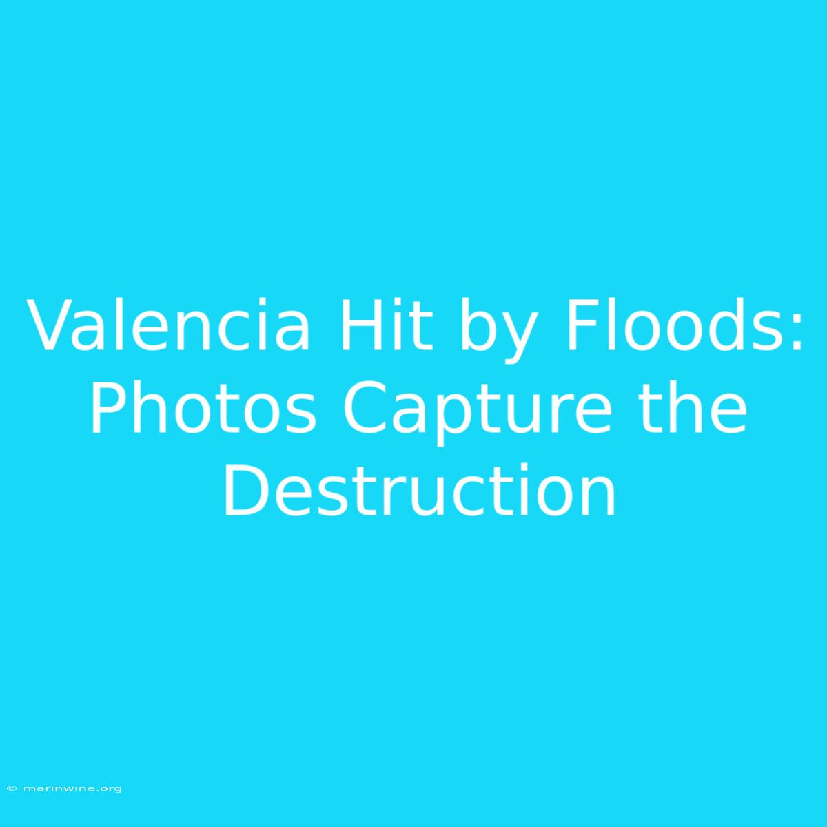 Valencia Hit By Floods: Photos Capture The Destruction 