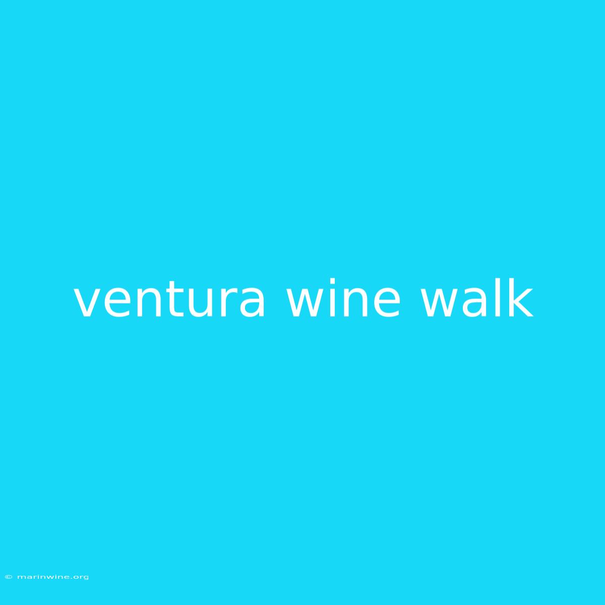 Ventura Wine Walk