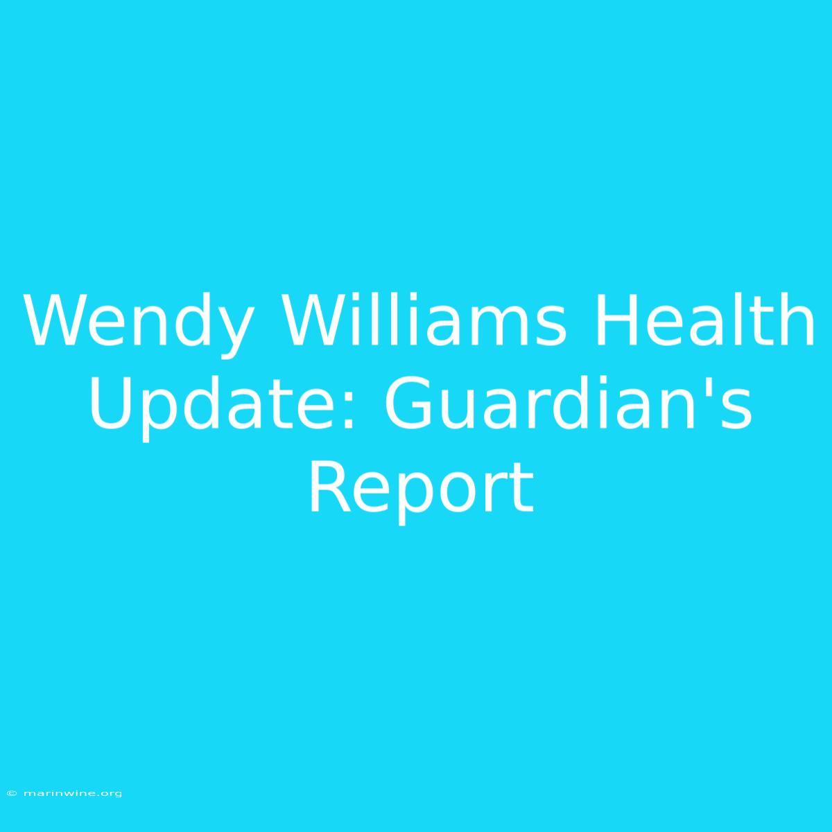 Wendy Williams Health Update: Guardian's Report