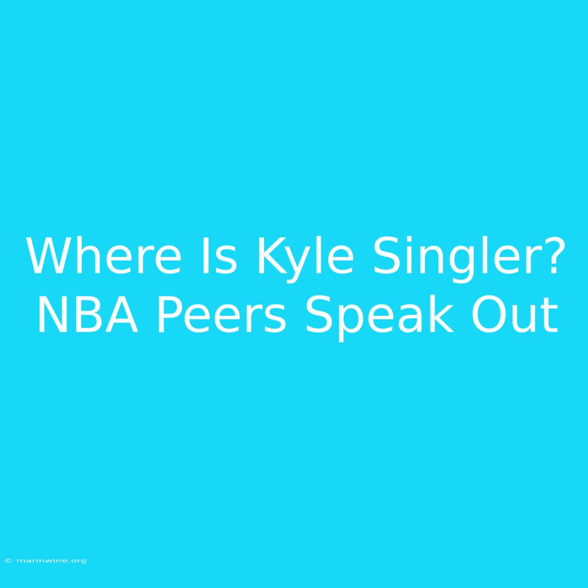 Where Is Kyle Singler? NBA Peers Speak Out 