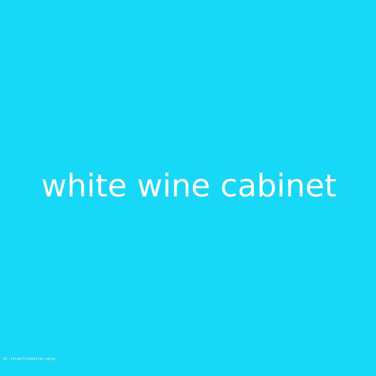 White Wine Cabinet