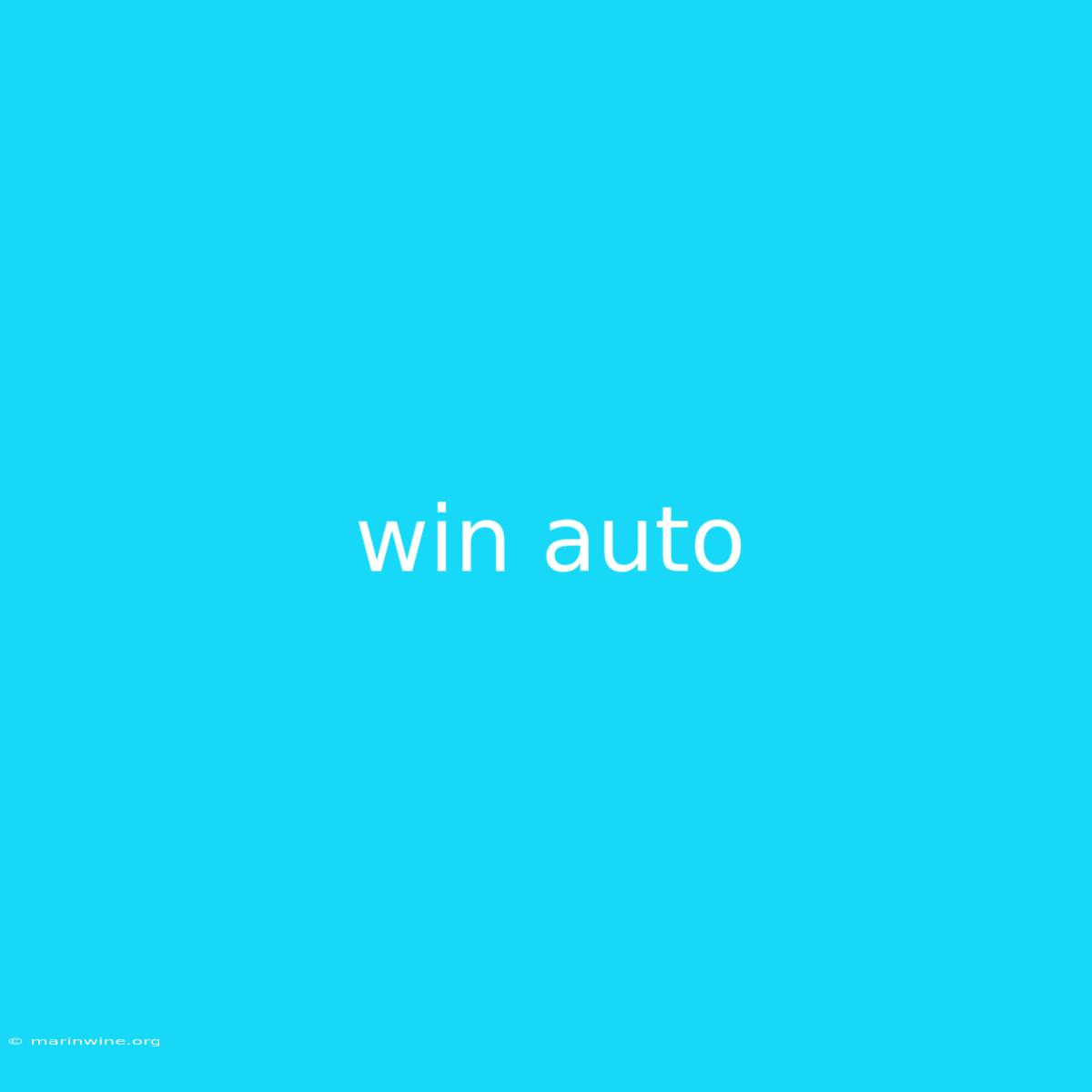 Win Auto