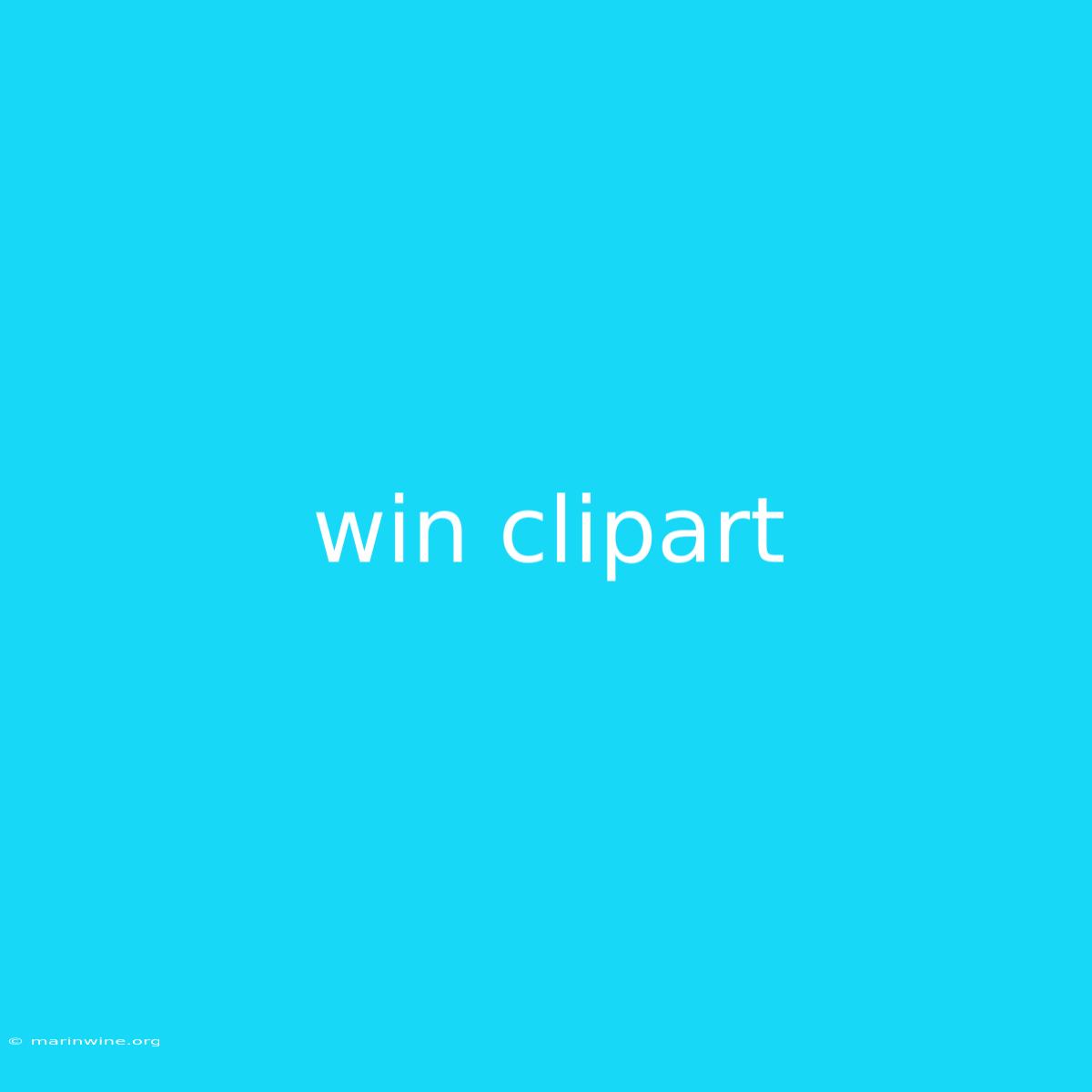 Win Clipart