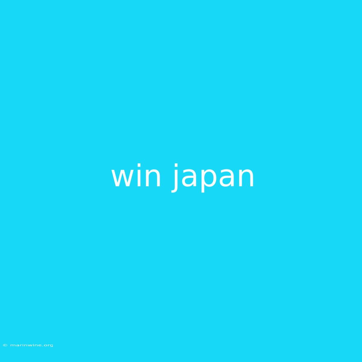 Win Japan