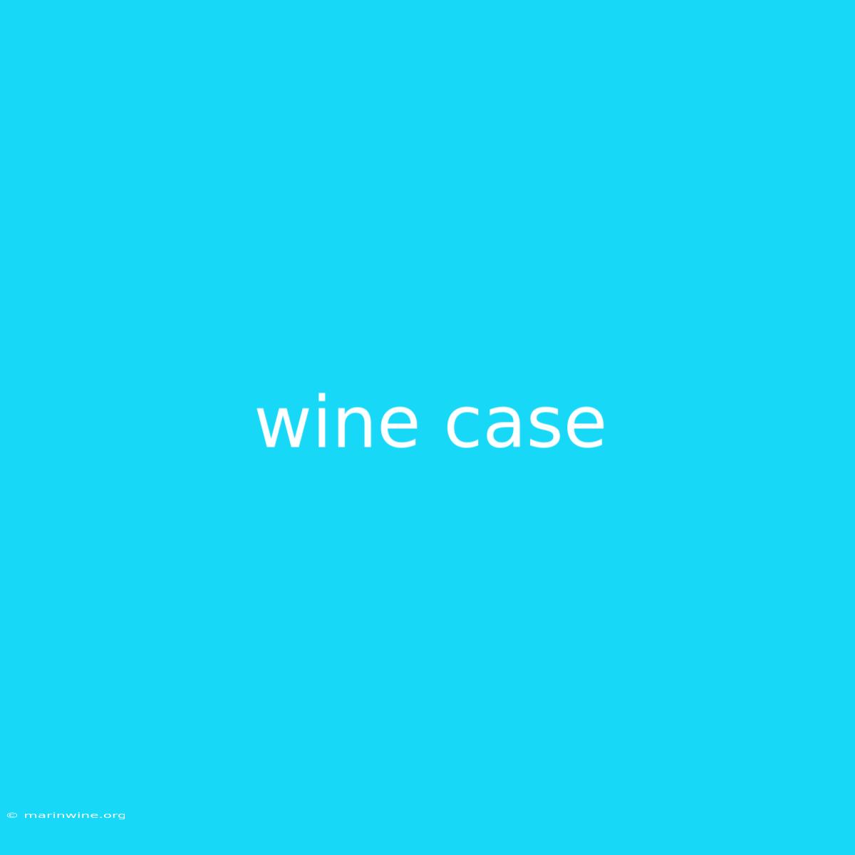 Wine Case