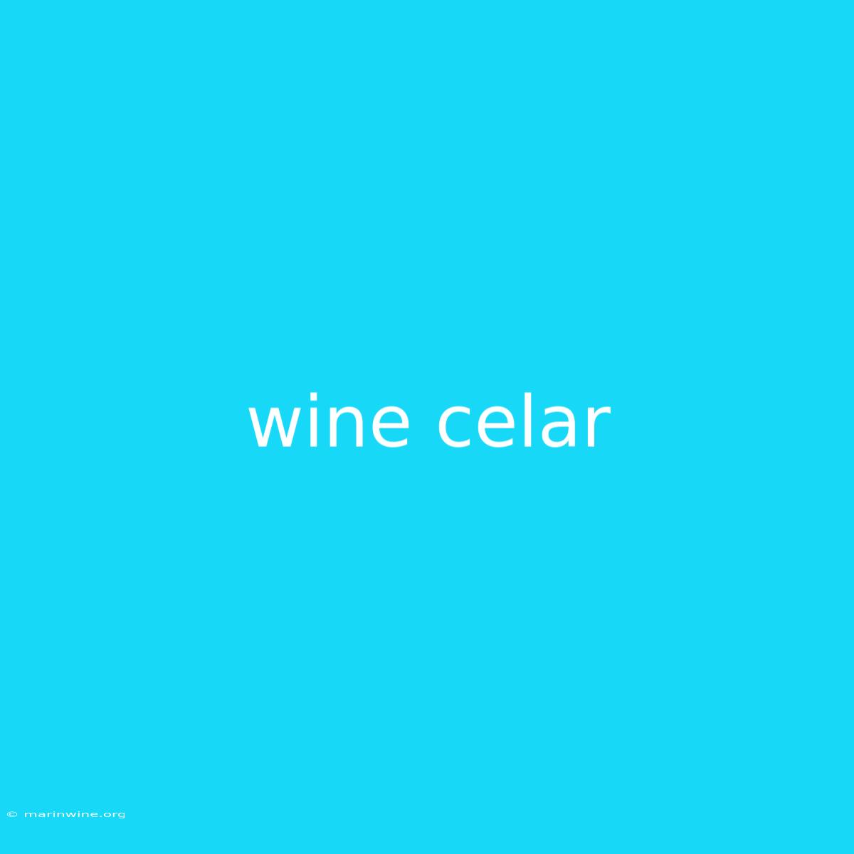 Wine Celar