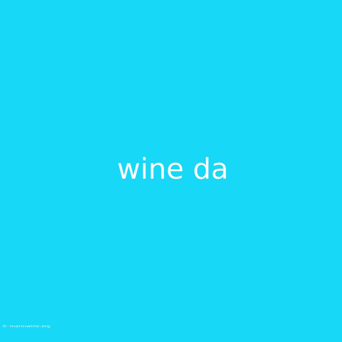 Wine Da