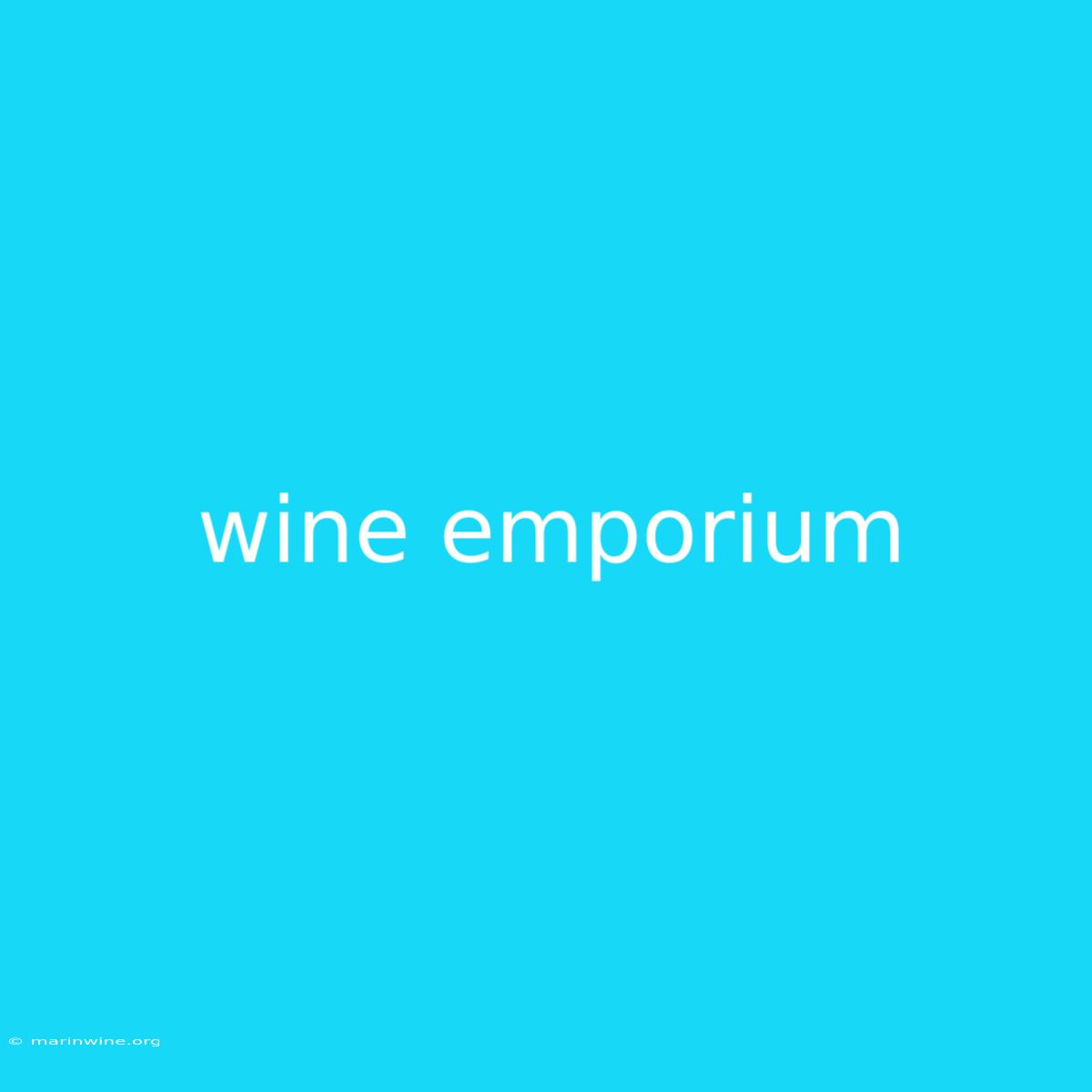 Wine Emporium