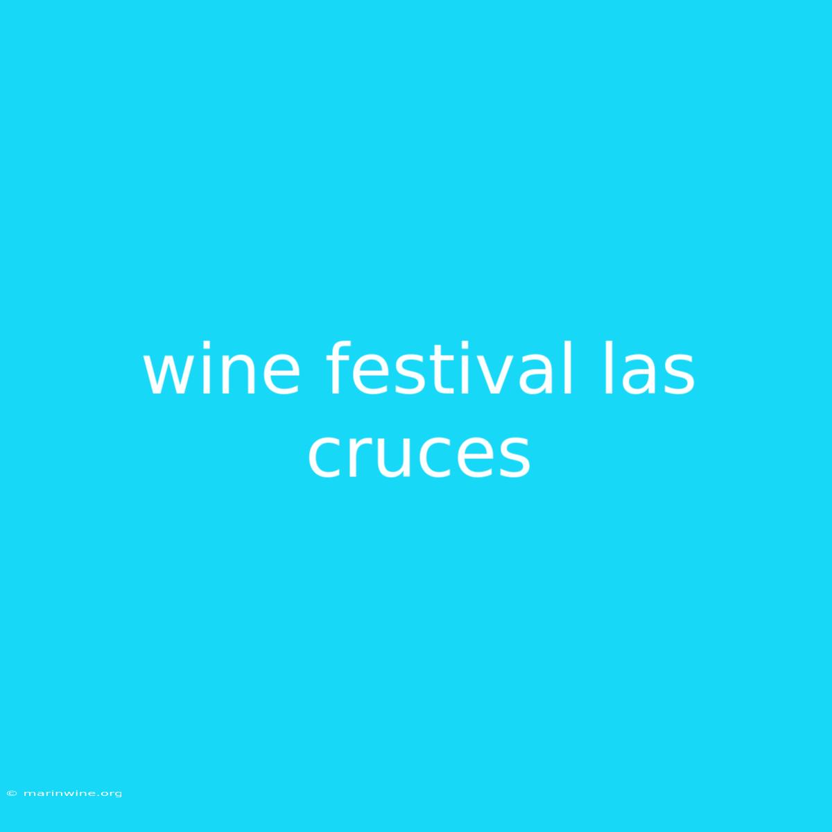 Wine Festival Las Cruces