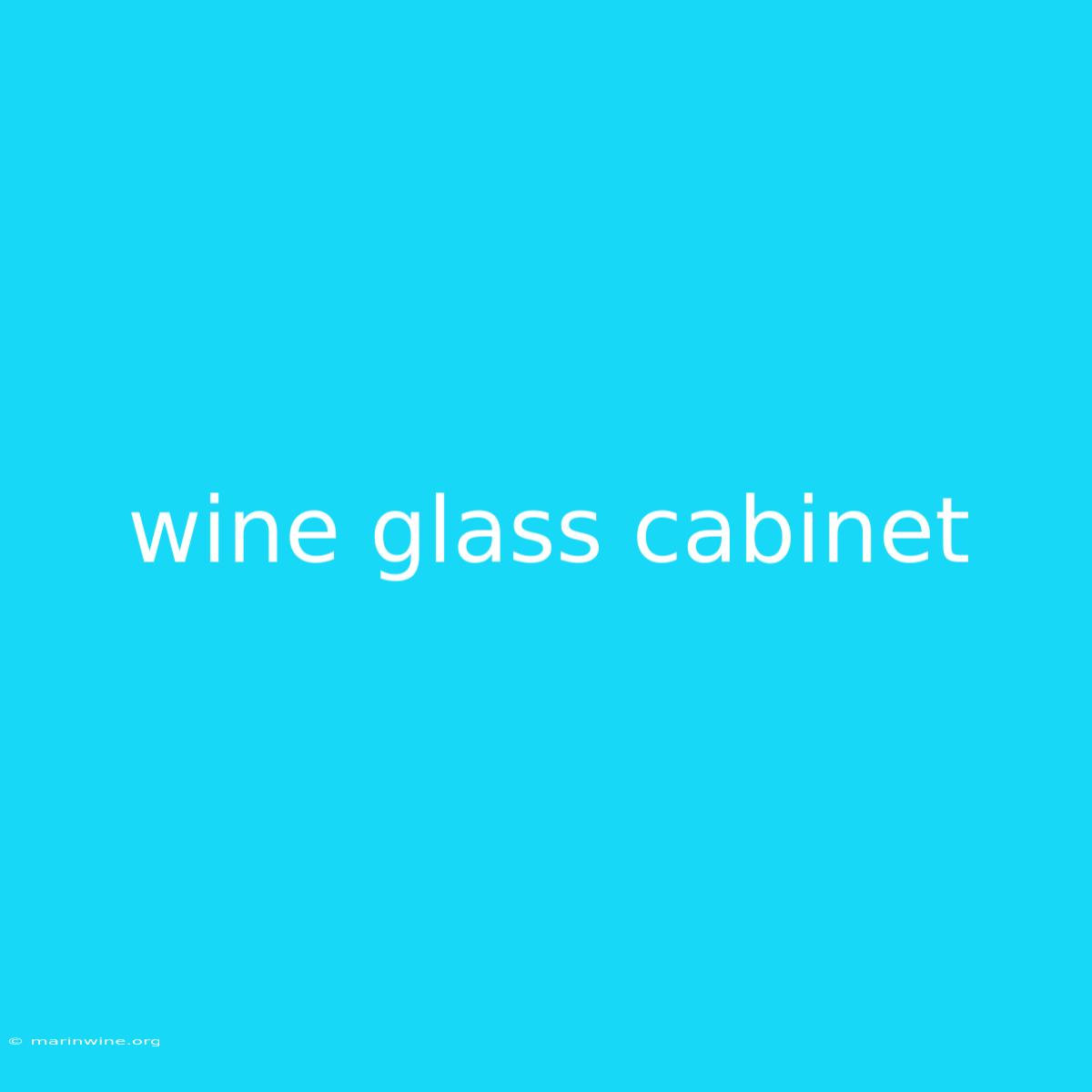 Wine Glass Cabinet