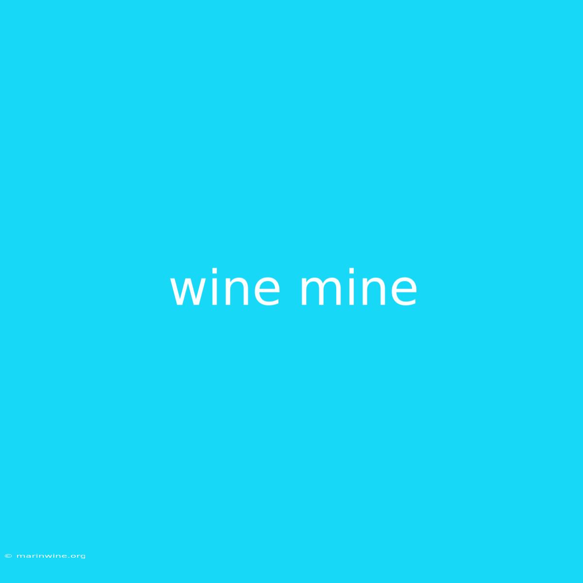 Wine Mine