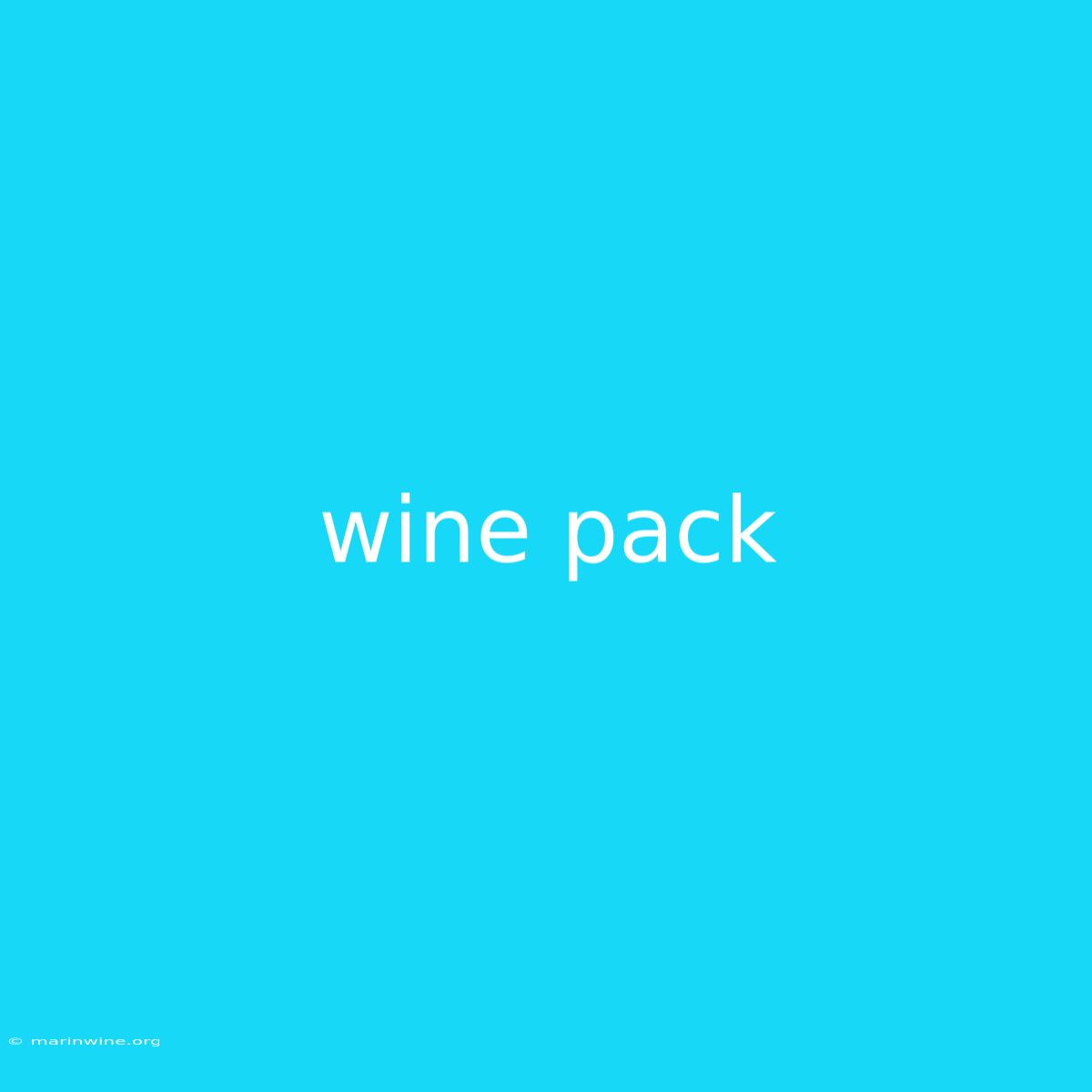 Wine Pack