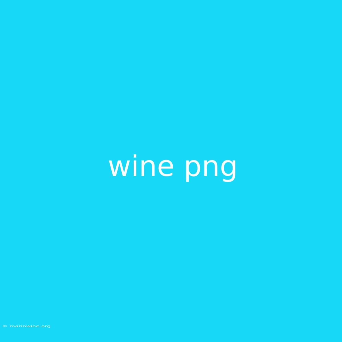 Wine Png