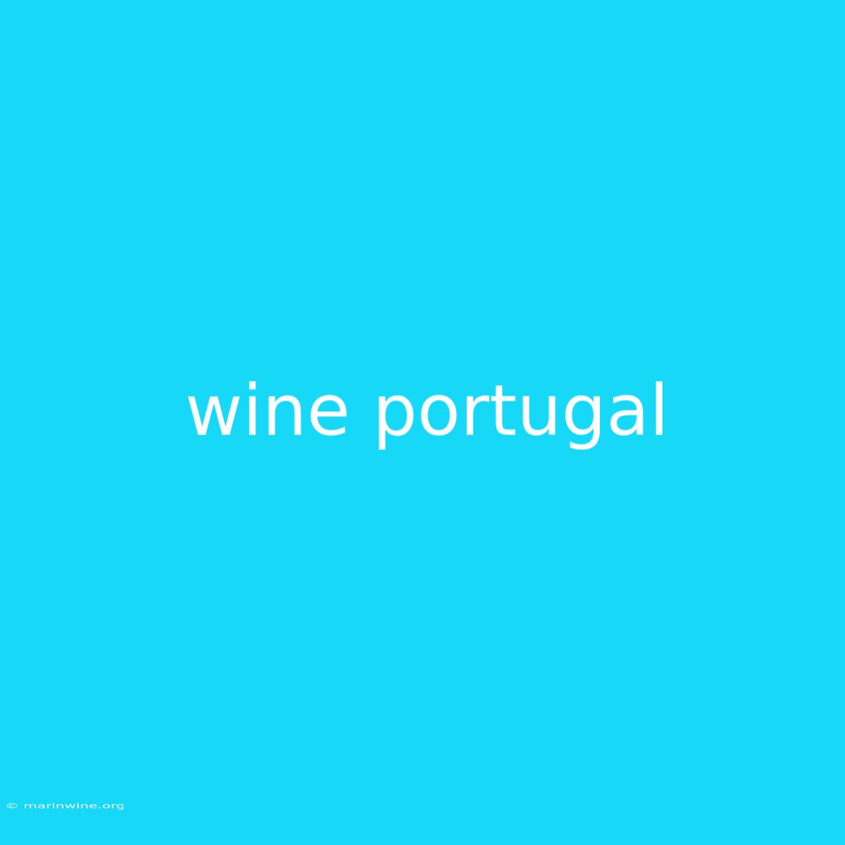 Wine Portugal