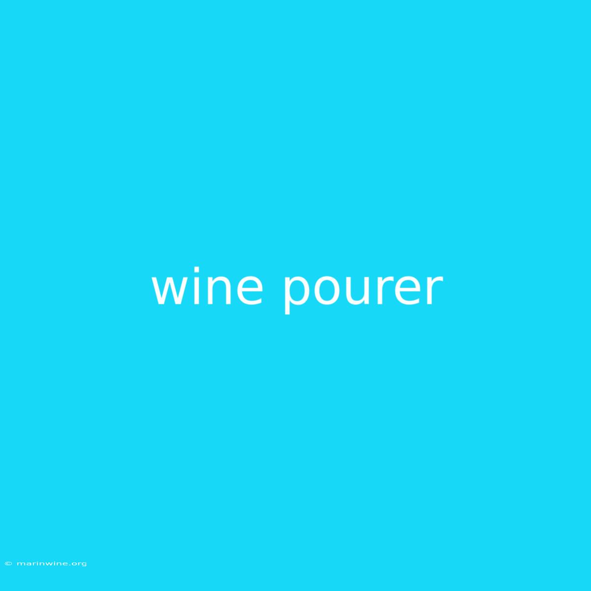 Wine Pourer