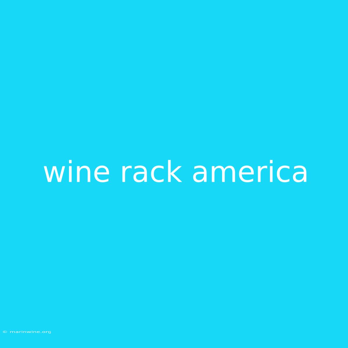 Wine Rack America