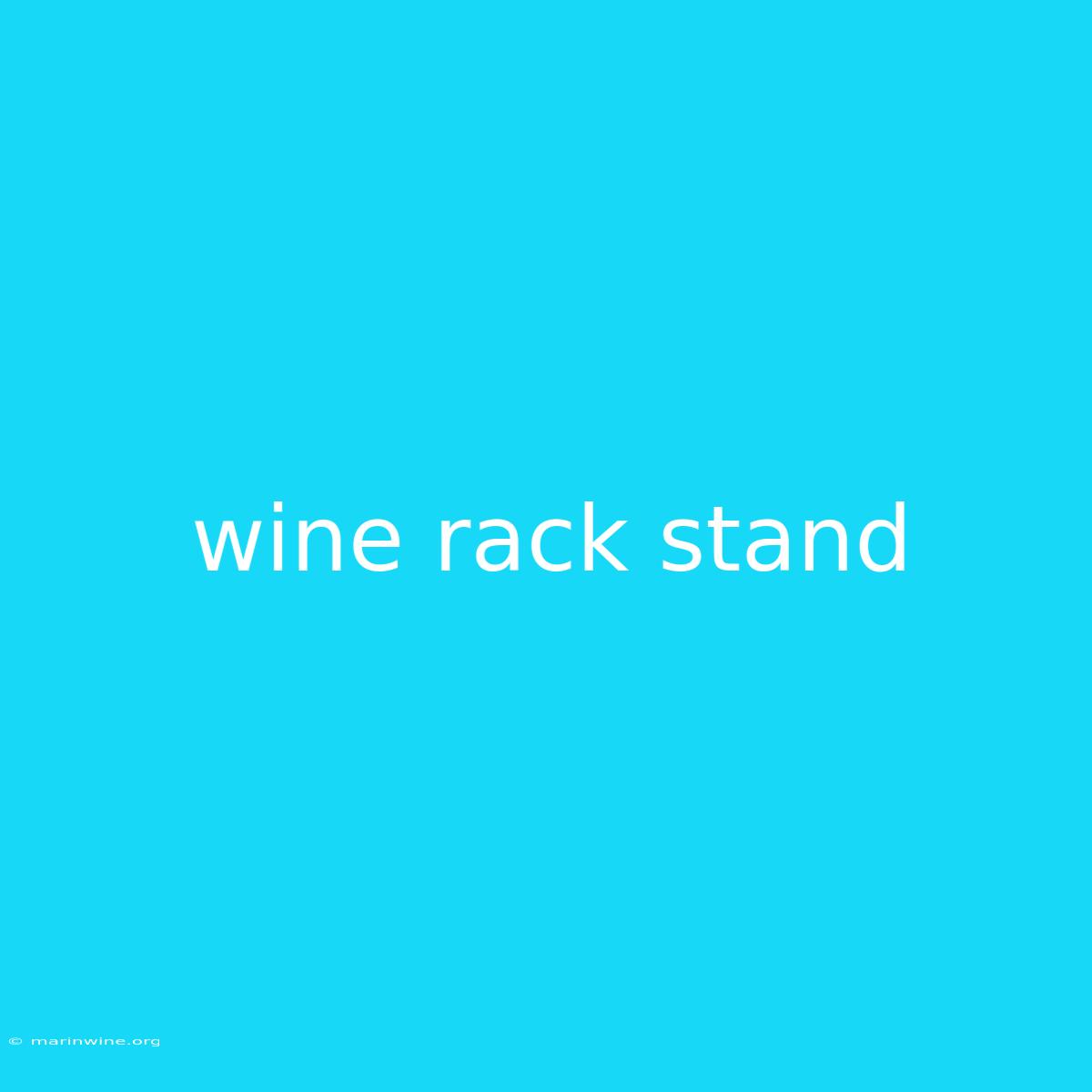 Wine Rack Stand