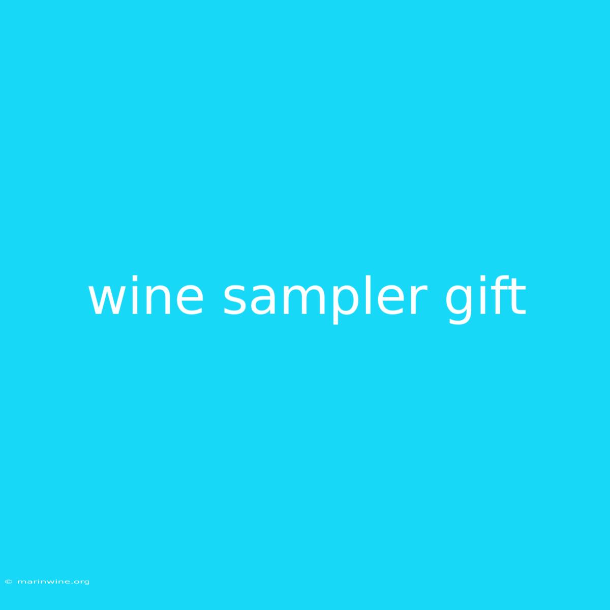 Wine Sampler Gift