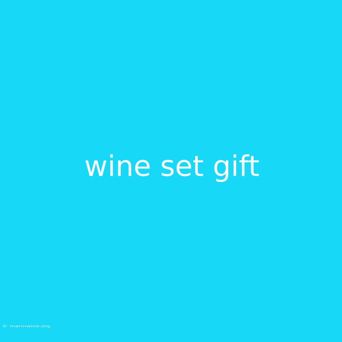 Wine Set Gift