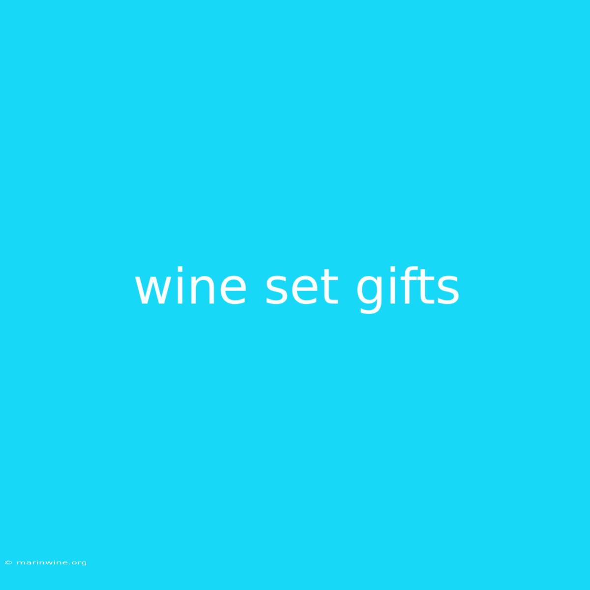 Wine Set Gifts