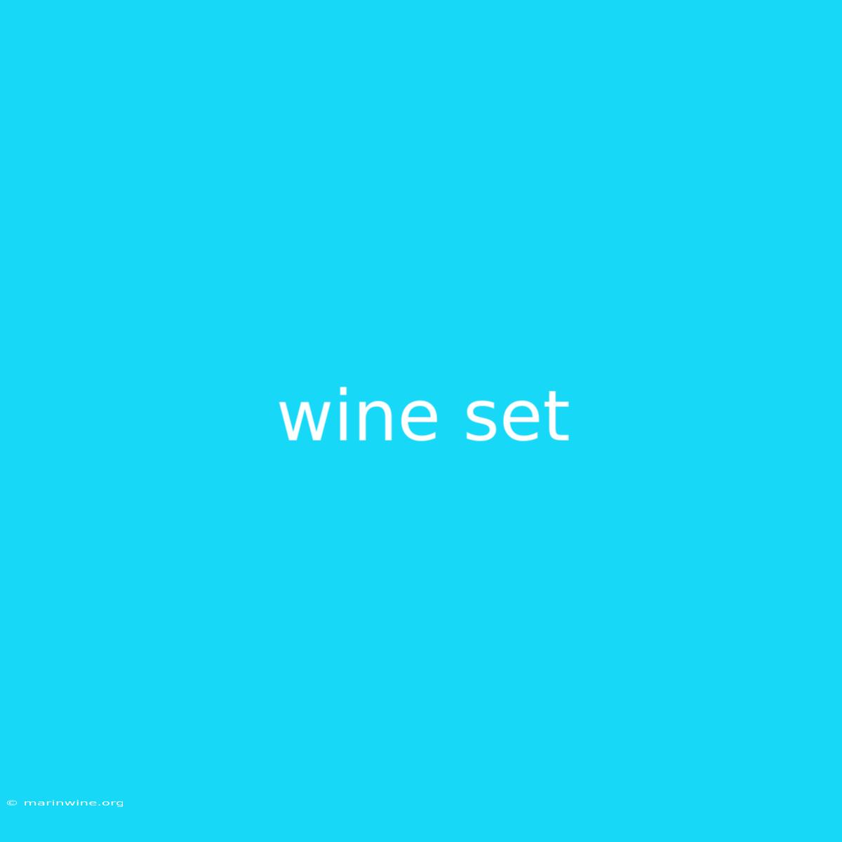 Wine Set